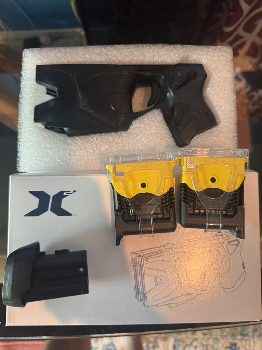 TASER X2 Pre-owned Law Enforcement with holster, 2 live cartridges, battery, box